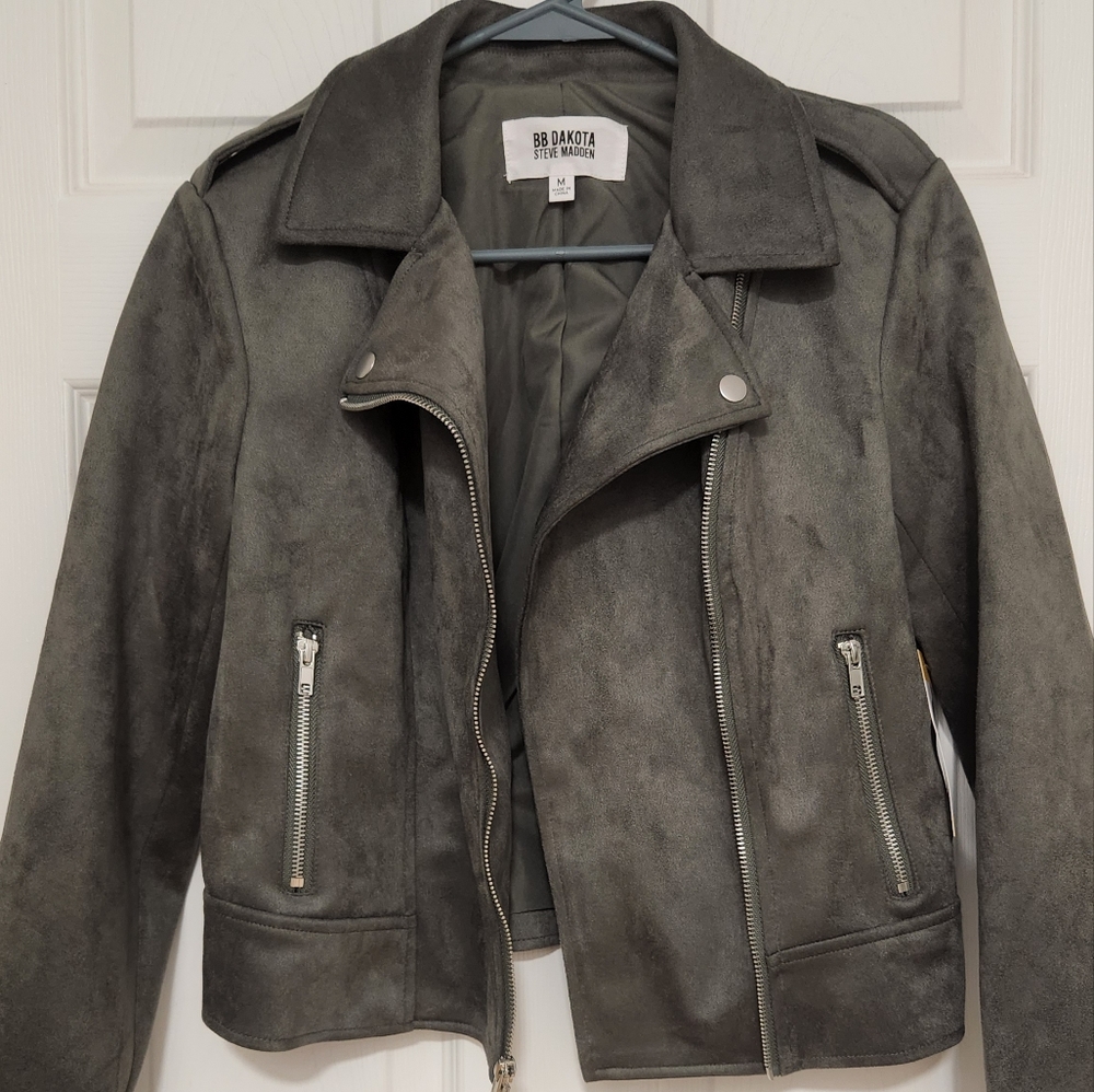 NWT BB Dakota Steve Madden faux suede jacket